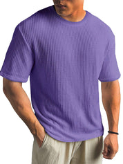 Kasper Tailored Short-Sleeve Shirt Purple