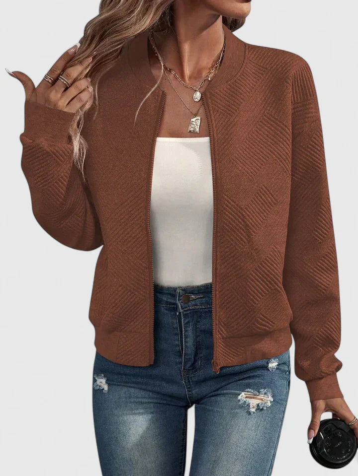 Vivianorah | Comfortable Jacket Caramel Brown
