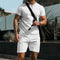 Kilian Polo Zipper Shorts Set for Ultimate Comfort and Style White