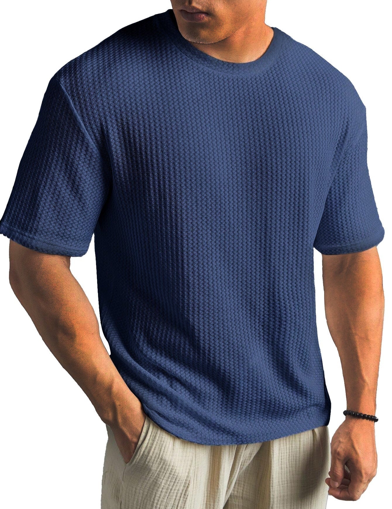 Kasper Tailored Short-Sleeve Shirt Blue