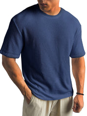 Kasper Tailored Short-Sleeve Shirt Blue