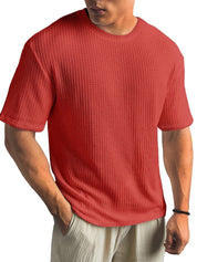 Kasper Tailored Short-Sleeve Shirt Red
