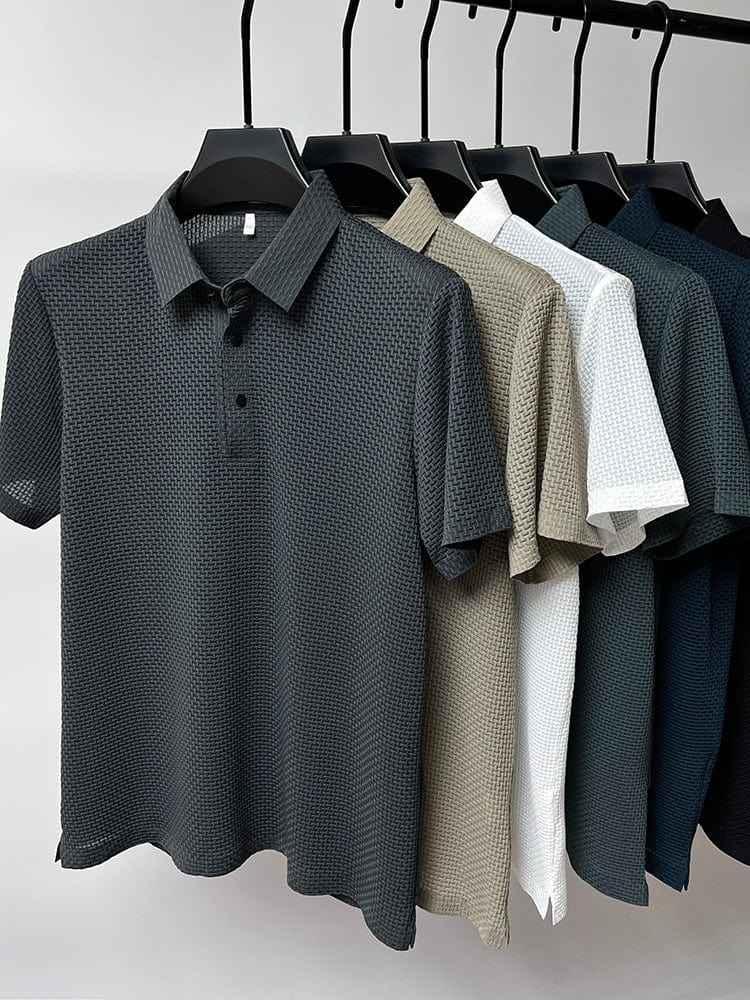 Morten Men's Mesh Polo Shirt - Elevate Your Casual Elegance