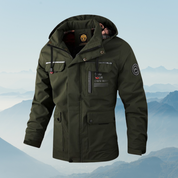 Benjamin Hooded Athletic Jacket Green