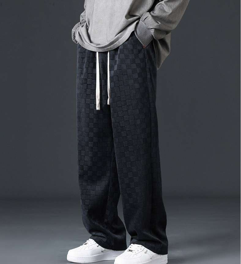 Check Pattern Alford Drawstring Pants