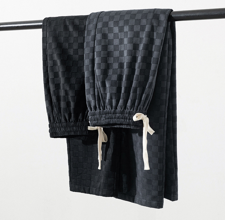 Check Pattern Alford Drawstring Pants
