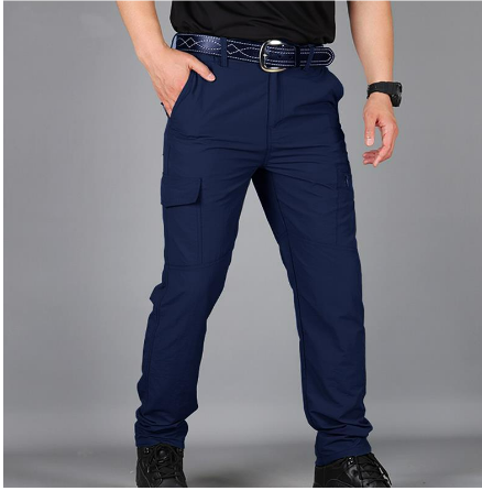 Jefferson - Durable Cargo Pants - Sturdy Design Blue
