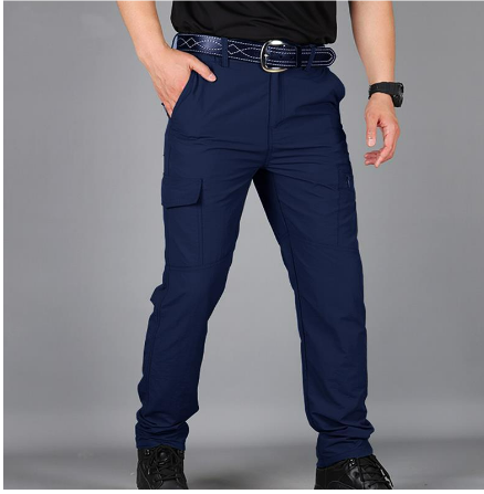 Jefferson - Durable Cargo Pants - Sturdy Design Blue
