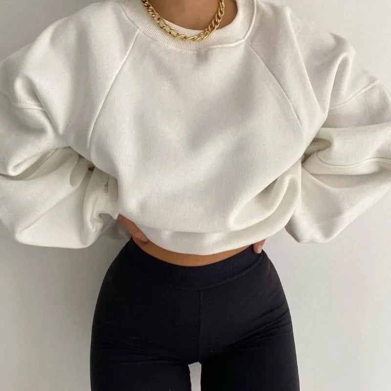 Everlee Oversized Stylish Jumper for Ultimate Comfort and Fashion White