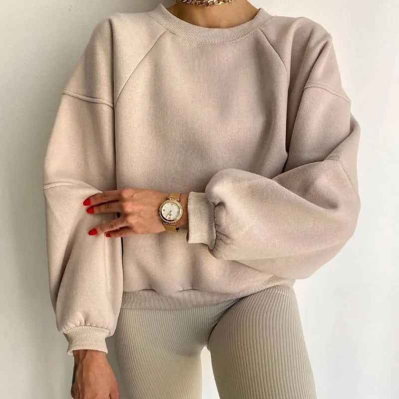 Everlee Oversized Stylish Jumper for Ultimate Comfort and Fashion Beige