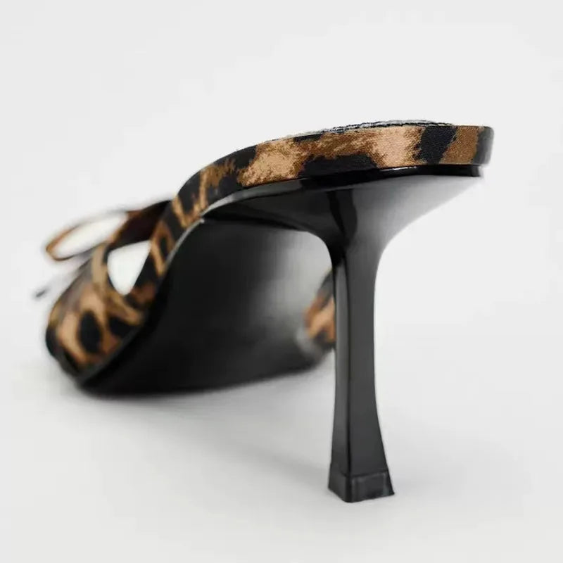 Alena Bow-Embellished Slip-On Sandals