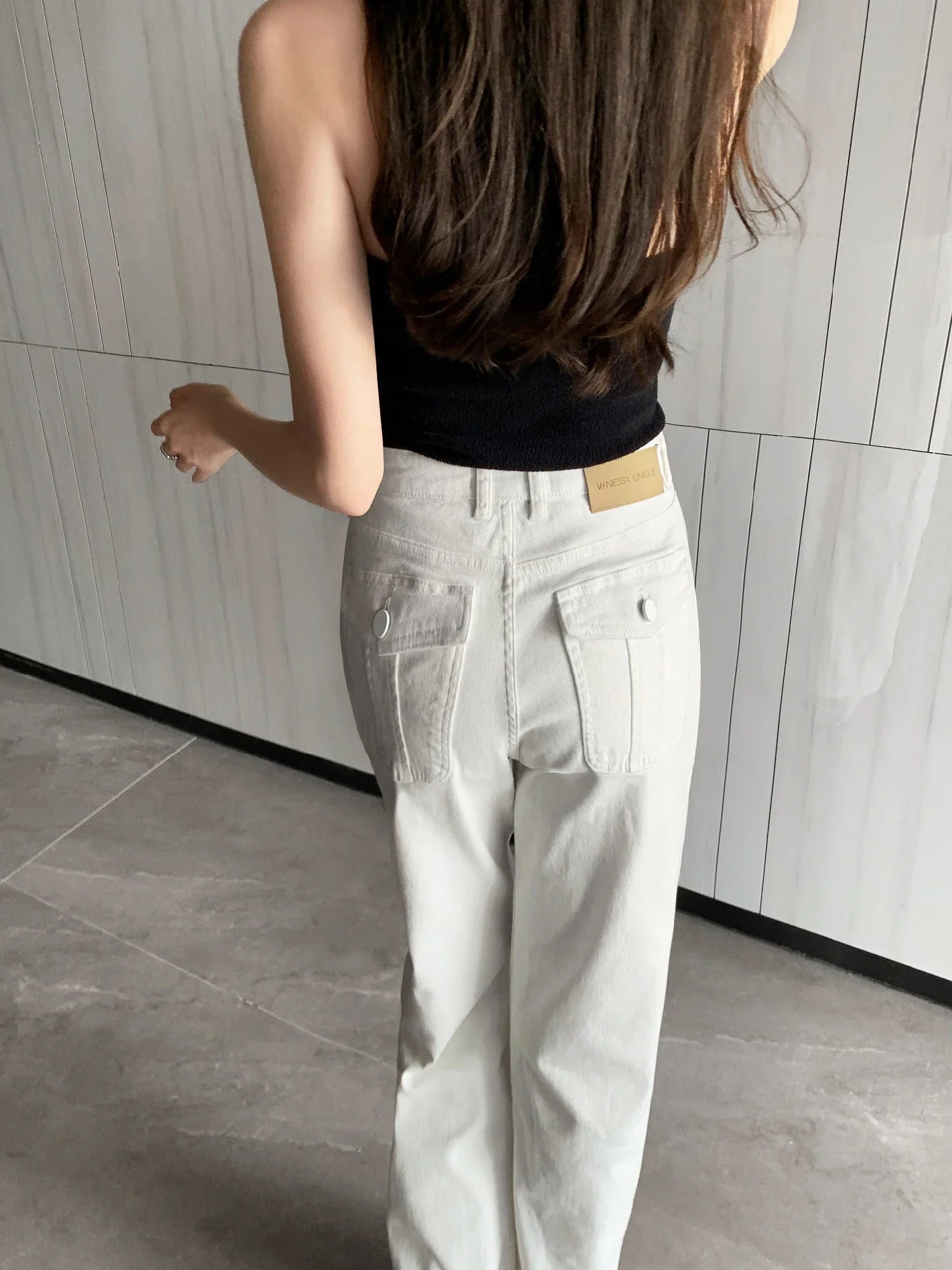 Kiera - High-Waisted Vintage Wide-Leg Denim Pants