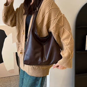 Leyna Spacious Leather Tote Bag - Perfect for Everyday Use