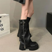 Ambrose Knee-High Platform Booties