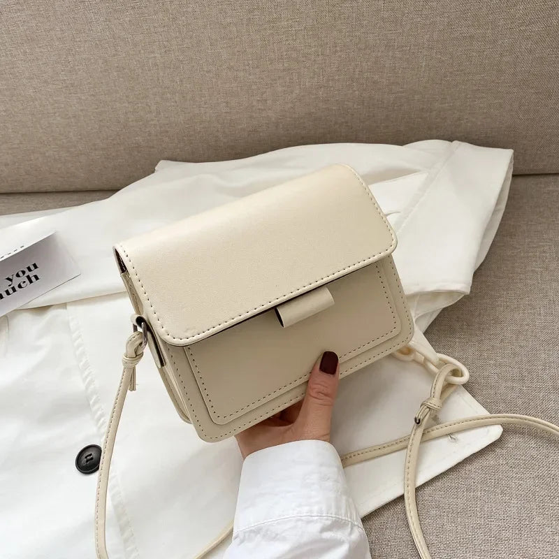 Trista Classic Leather Crossbody Bag with Flap Closure for Stylish Convenience