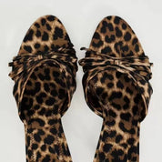 Bow-Embellished Alena Slip-On Sandals