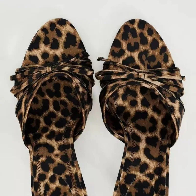 Bow-Embellished Alena Slip-On Sandals