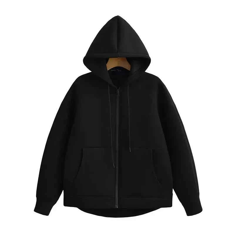 Devorra Relaxed Hoodie - Your Perfect Blend of Comfort and Style Black
