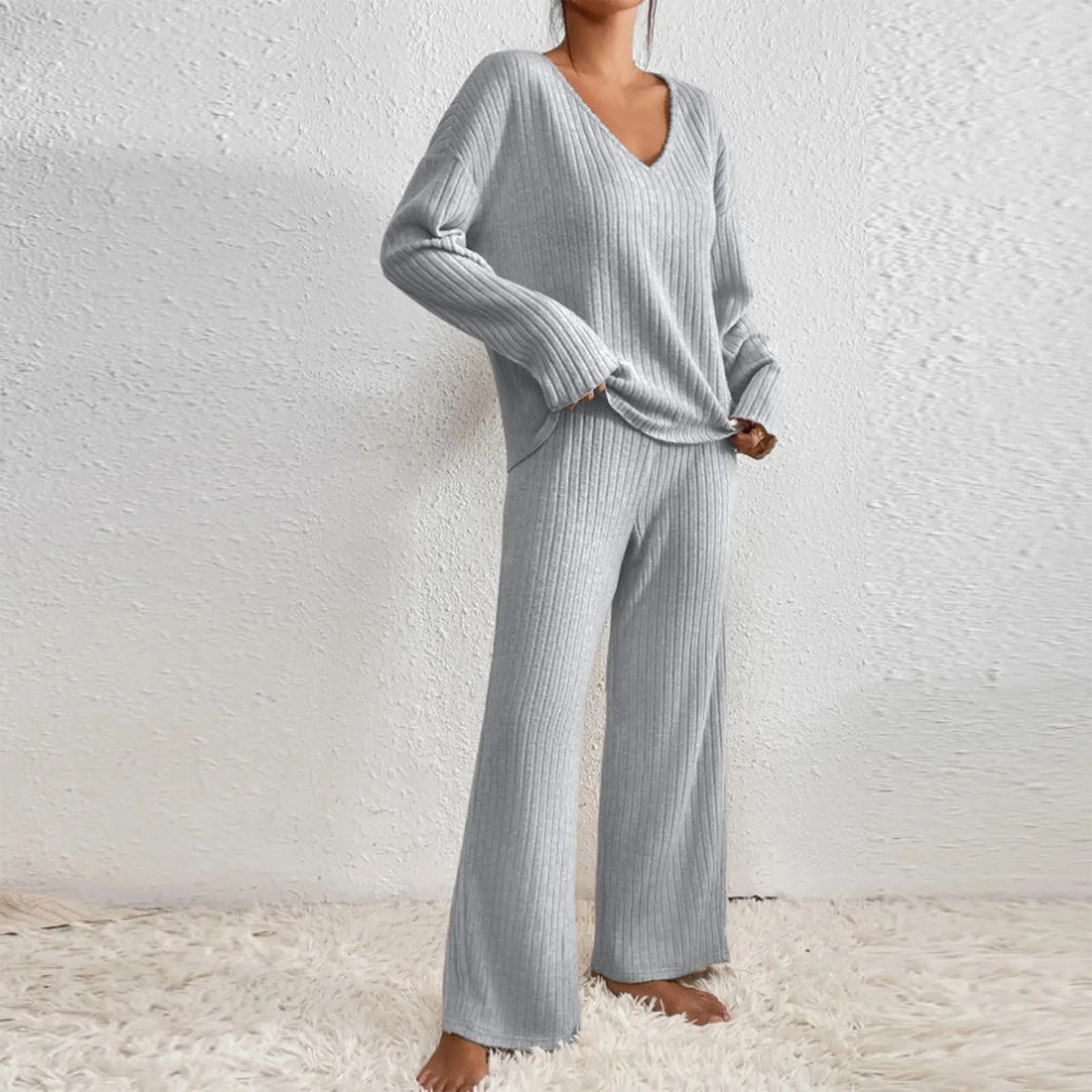 Evangeline Cozy Lounge Set - Stylish Two-Piece Comfort for Every Day