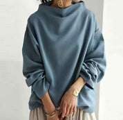 High Neck Soft Knit Top For Everyday Comfort And Style - New Family Finds