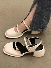 Chesa Retro Block Heel Sandals