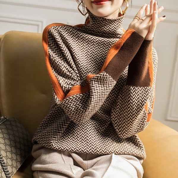 Striped Winter Sweater Delivers Cozy Warmth And Style - New Family Finds