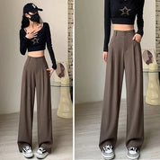 Aimie Wide-Leg High-Waisted Trousers