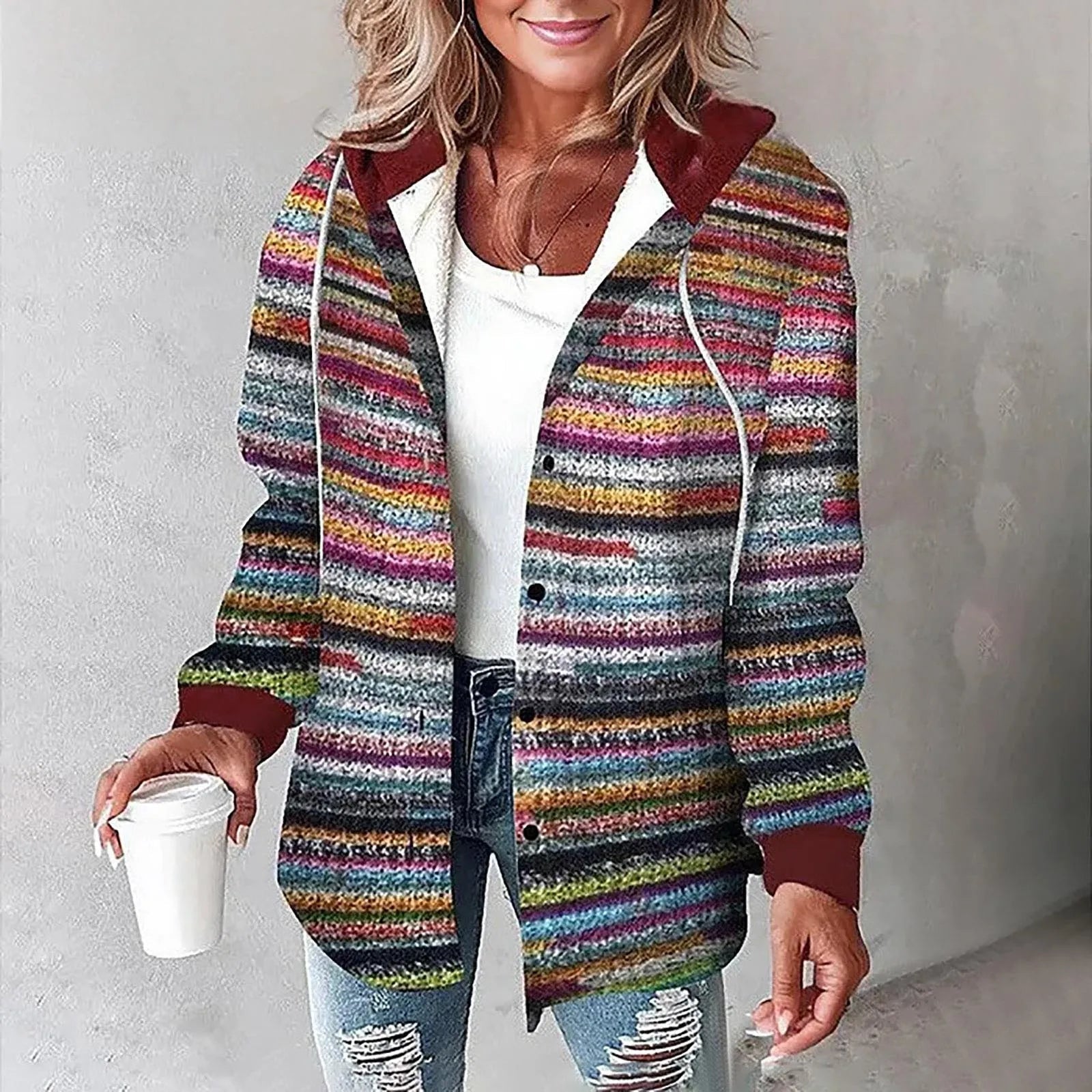 Victoria | Soft Warm Jacket for Perfect Autumn Days Multicolor
