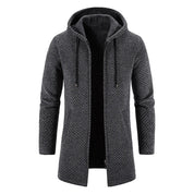 Mikkel Men's Hooded Wool Jacket Dark Grey