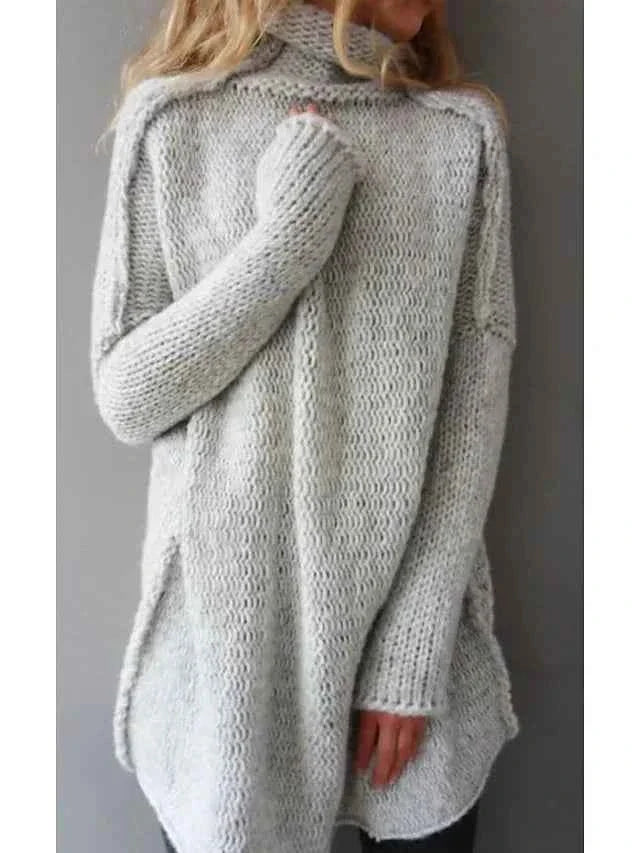 Cozy Turtleneck Knit Sweater For Everyday Comfort Wear - New Family Finds