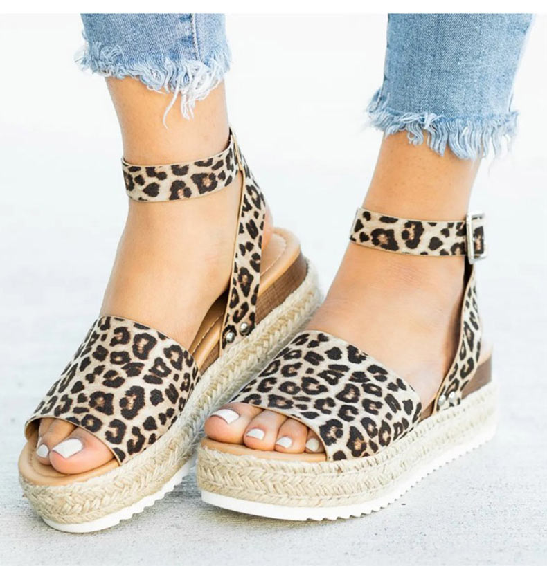 Strappy Elin Sandals Leopard