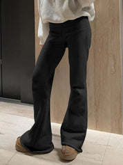 Carryn Flexible Flared Trousers Black