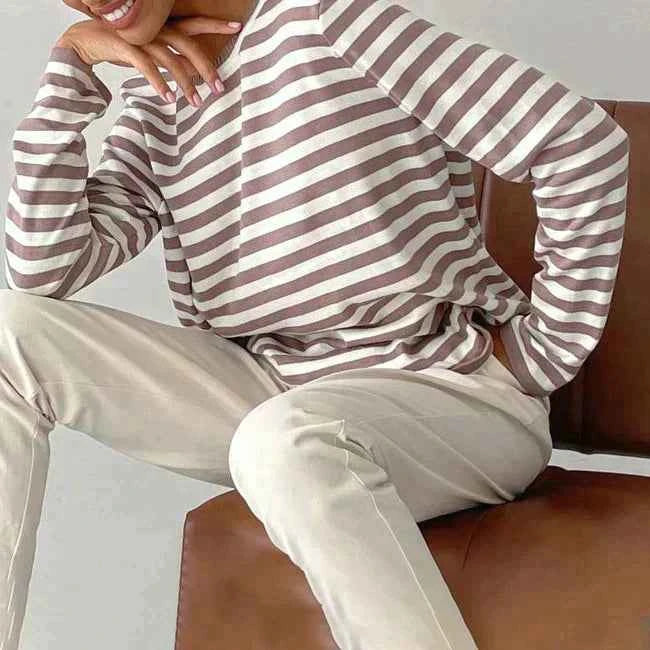 Striped Sweater Dagmar - Chic and Comfortable Knitwear