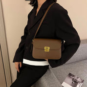 Laina - Square Retro Leather Shoulder Bag