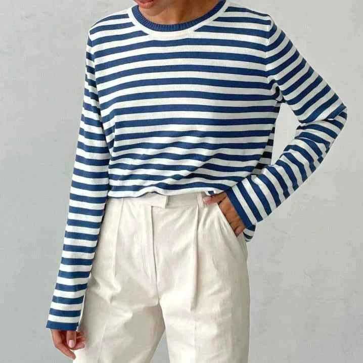 Striped Sweater Dagmar - Chic and Comfortable Knitwear