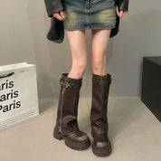 Ambrose Knee-High Platform Booties
