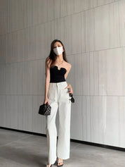Kiera - High-Waisted Vintage Wide-Leg Denim Pants