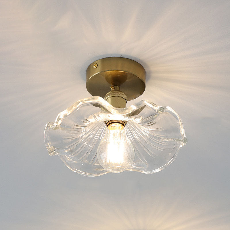 Zenith - Hibiscus Glass Pendant Light Transparent