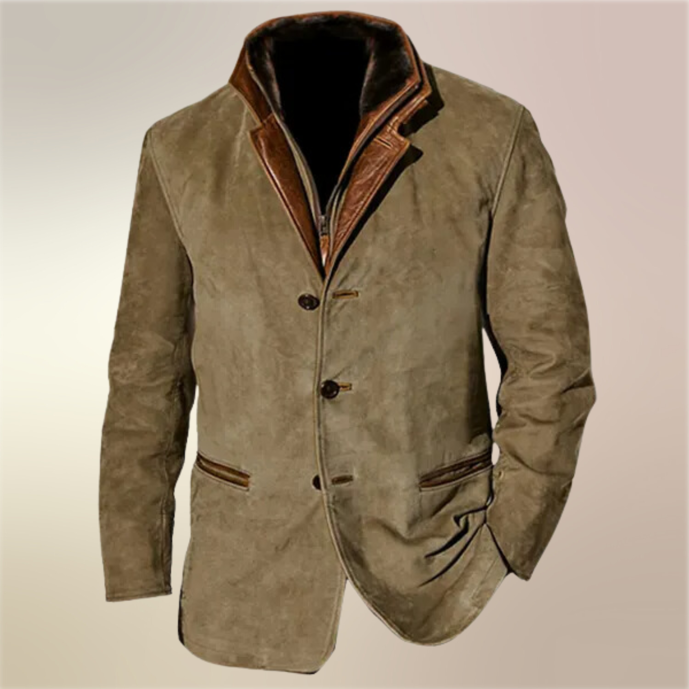 Pontus - Vintage jacket for men Khaki