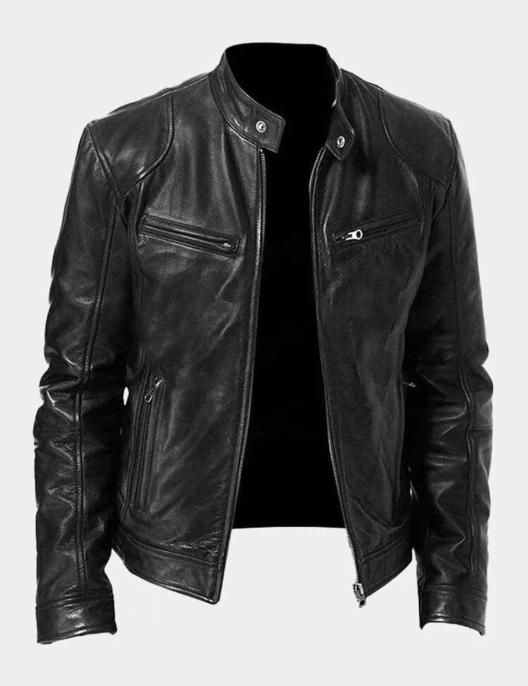 VINA – STYLISH BIKER LEATHER JACKET FOR MEN