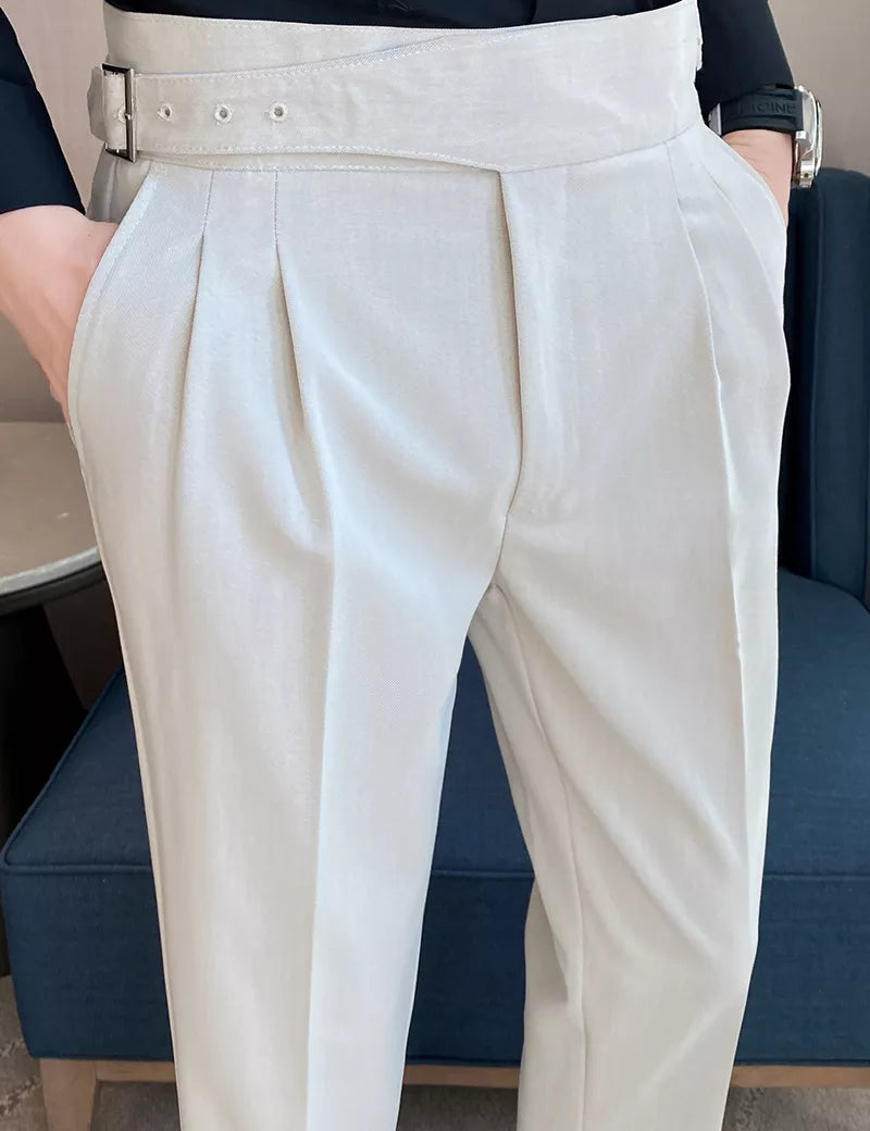 Jørgen - Gurkha Style Trousers Off-White