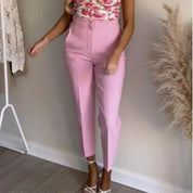 Maryanne - High-Waisted Cropped Formal Trousers