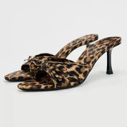 Bow-Embellished Alena Slip-On Sandals