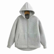 Devorra Relaxed Hoodie - Your Perfect Blend of Comfort and Style Light Grey