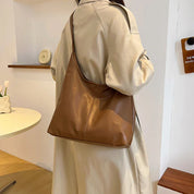 Leyna Spacious Leather Tote Bag - Perfect for Everyday Use