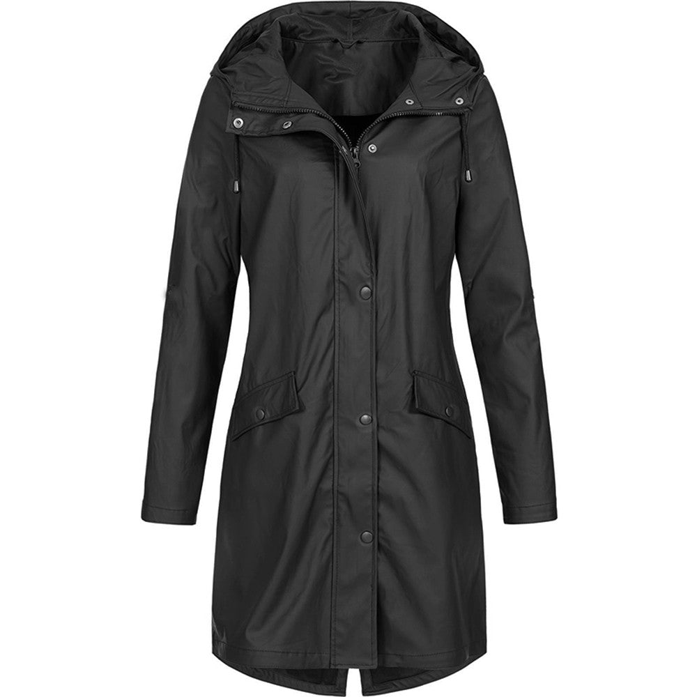 Nicoline Hooded Windbreaker Jacket Black