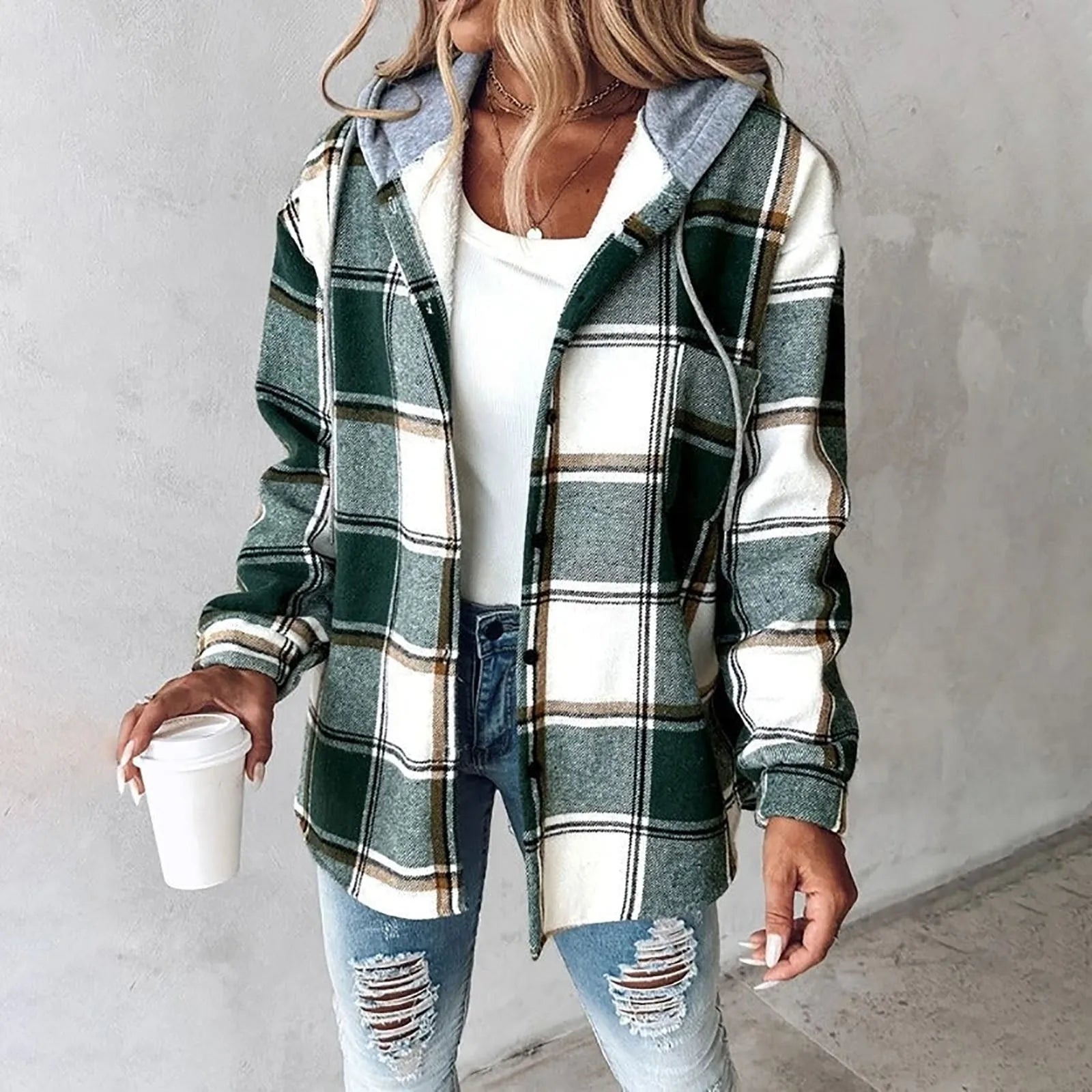 Victoria | Soft Warm Jacket for Perfect Autumn Days Green