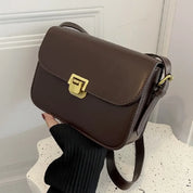 Laina - Square Retro Leather Shoulder Bag