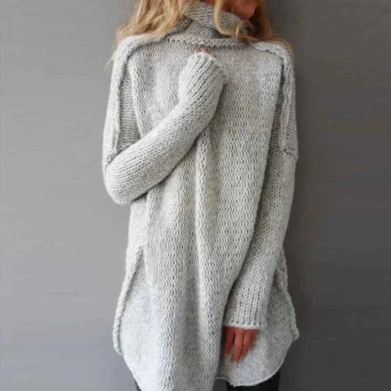 Cozy Turtleneck Knit Sweater For Everyday Comfort Wear - New Family Finds