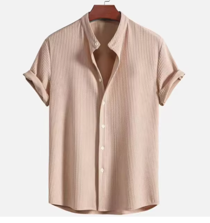 Philipp Short Sleeve Button-Up Shirt Khaki